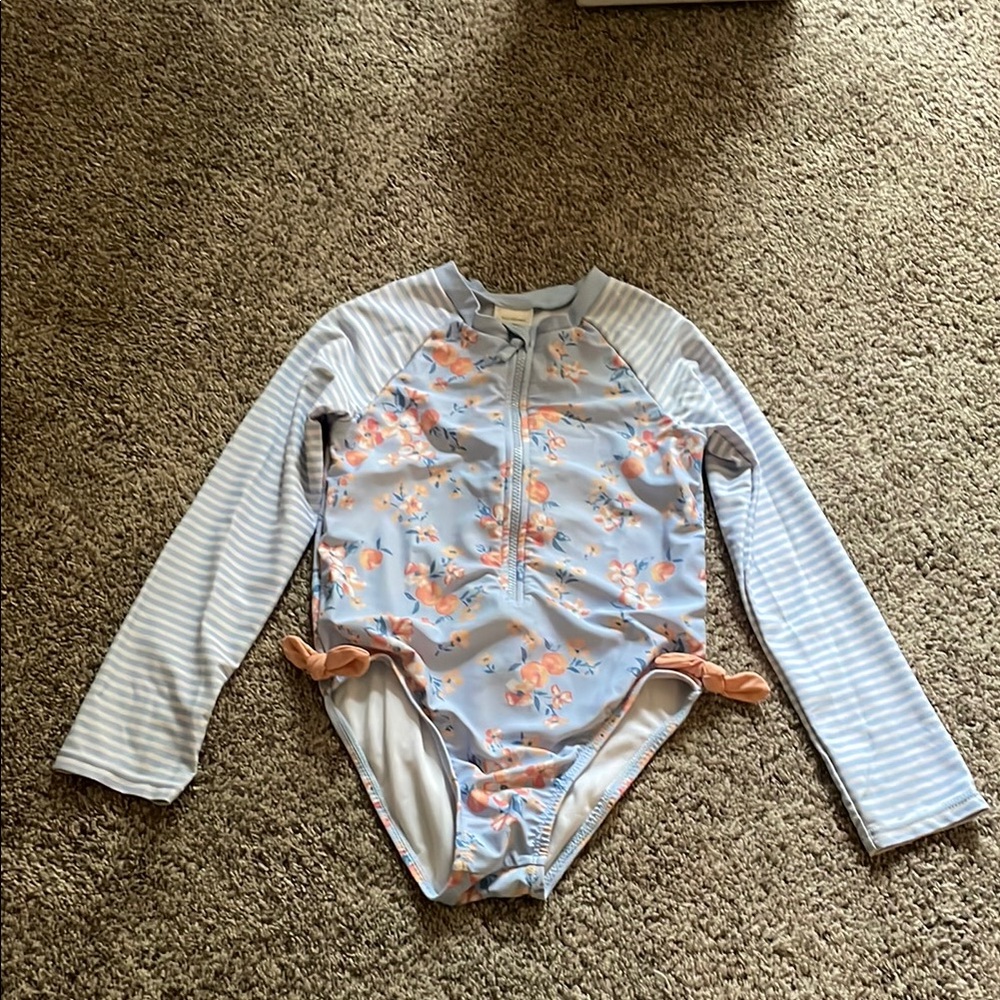 Floral Long Sleeve Swimsuit